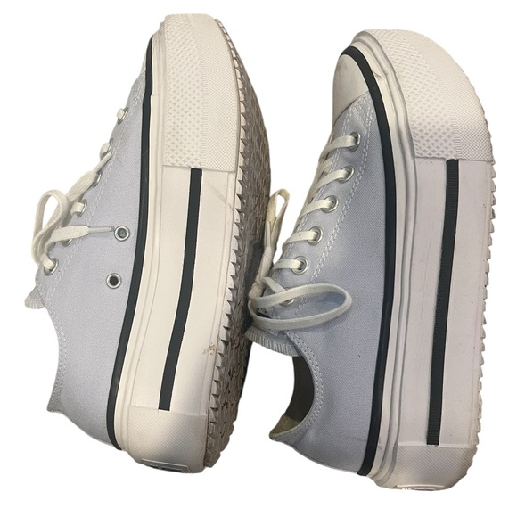 Converse Light Blue Platform Sneakers Chuck Taylor Move Size 8 - Picture 3 of 3